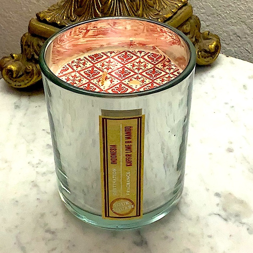DW HOME CANDLE KAFFIR LIME & MANGO 2 WICK SOY WAX NEW 15 Oz